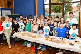 P7 pupils at Laurieston Primary hold a coffee morning in aid of Strathcarron Hospice.