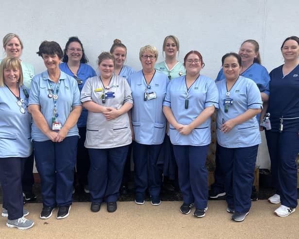 Staff at FVRH ward 4 are in the running for the Top Team title at this year's Scottish Health Awards
(Picture: Submitted)