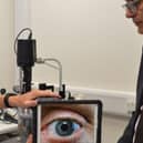 The new low cost eye device in action