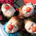 Cameron Blaikie (11) and Adam Park (11), pupils at Comely PS cycled to Edinburgh for Red Nose Day in 2013.
