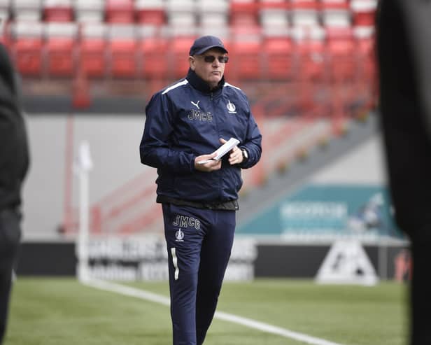 Falkirk boss John McGlynn was left frustrated by his side's 0-0 draw against Clyde on Saturday (Pictures by Alan Murray)