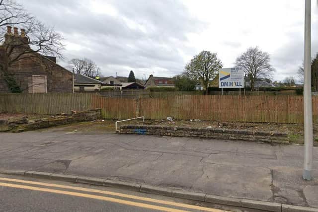 The proposed site for the Greggs drive-thru next to 58 Grahams Road in Falkirk