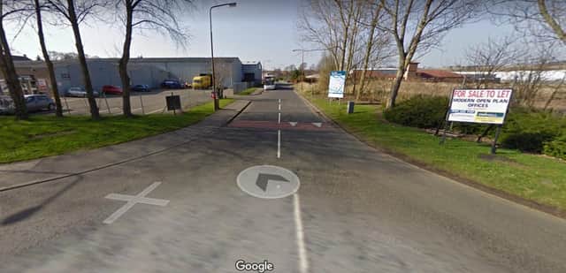 The proposed site for the planned shipping container snack bar.