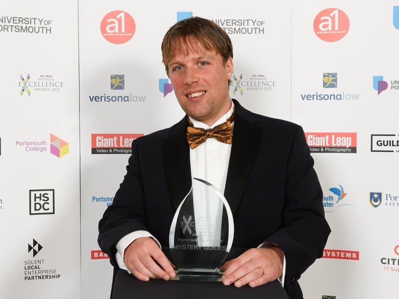 The News Business Excellence Awards 2021. Pictured is: Jack Wells of Mystery Guides. Picture: Keith Woodland (080721-37)