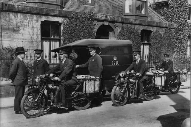 Falkirk's mechanised mail team in the 1920s  (Pic: submitted)