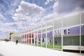 A design of the proposed arts centre for Falkirk High Street