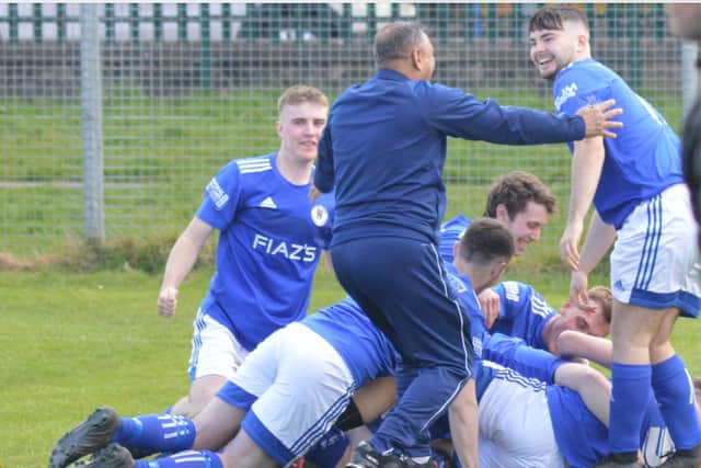 Bo'ness United CAFC aces celebrate reaching cup final