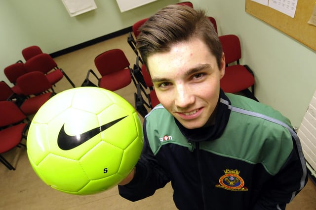 Dean McCarney, a footballer from the Grangemouth squadron was selected to the national Air Cadet team in 2014.