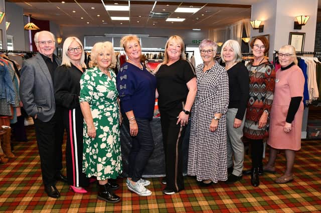 The volunteers Sunday's Rotary Club of Grangemouth Fashion Show.