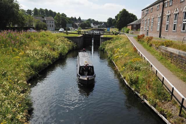 Jack Hughes told police he had been in the Forth & Clyde Canal in an attempt to evade officers