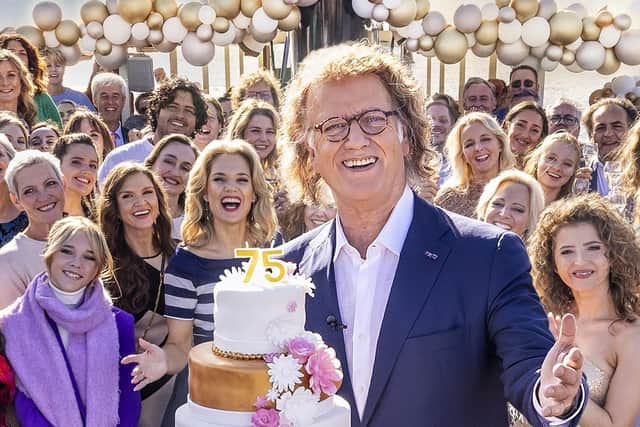 Andre Rieu will mark his 75th birthday with concert performances on the big screen (Picture: Submitted)