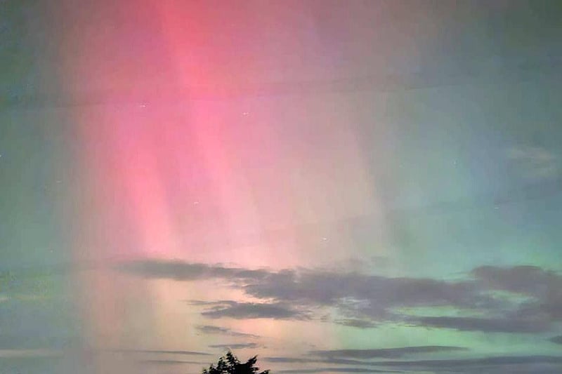 In pictures Northern Lights in Falkirk put on a dazzling show as Aurora Borealis lights up the