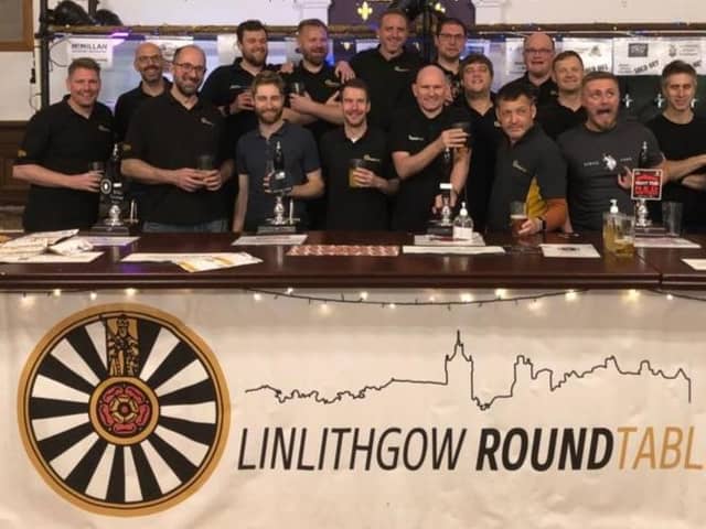 After all their hard work organising the event, Round Table members had definitely earned enjoying a wee pint or two.