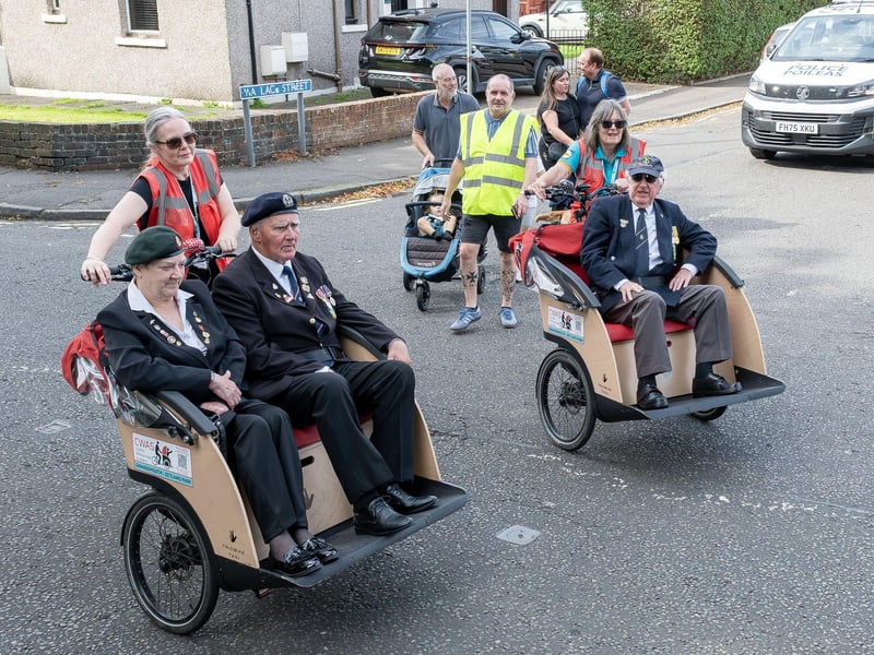 Veterans take to the streets of Grangemouth in fine style