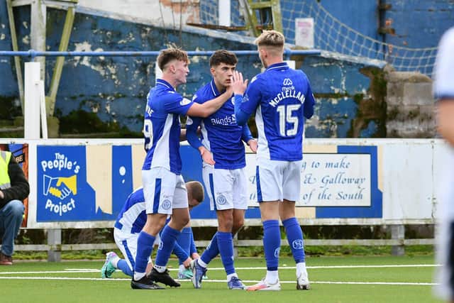 Queen of the South players hail Gavin Reilly's equaliser