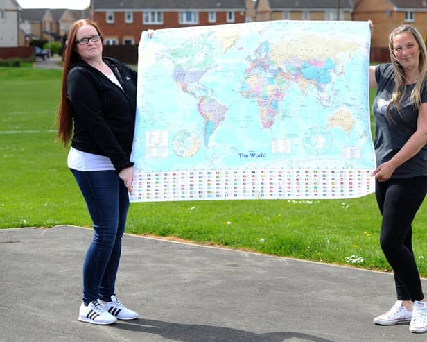 Falkirk district women Terri Niven and Lauren Sinclair, founders of the Worldwide Santa's Christmas Eve Jingle, are now admins of a Facebook group which they say has become a global "support network". Picture: Michael Gillen.