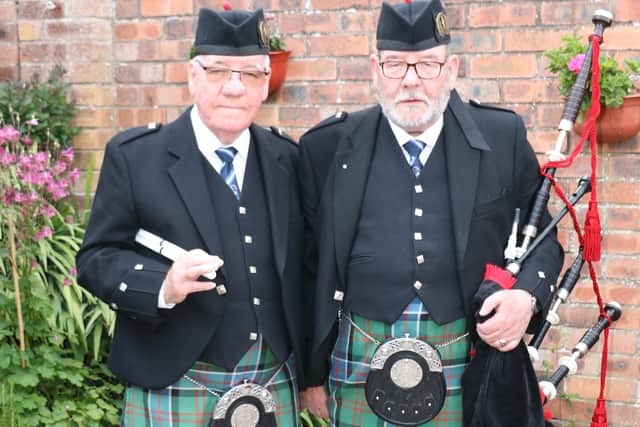 Pipe band stalwarts Peter and Thomas Anderson have earned themselves British Empire Medals