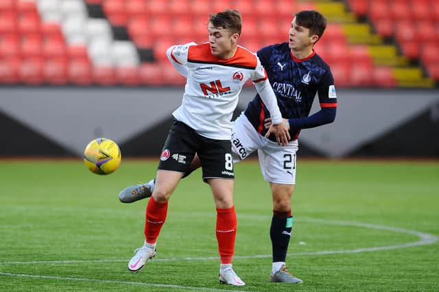 Action from a League 1 match between Falkirk and Clyde back in December (Pic: Michael Gillen)
