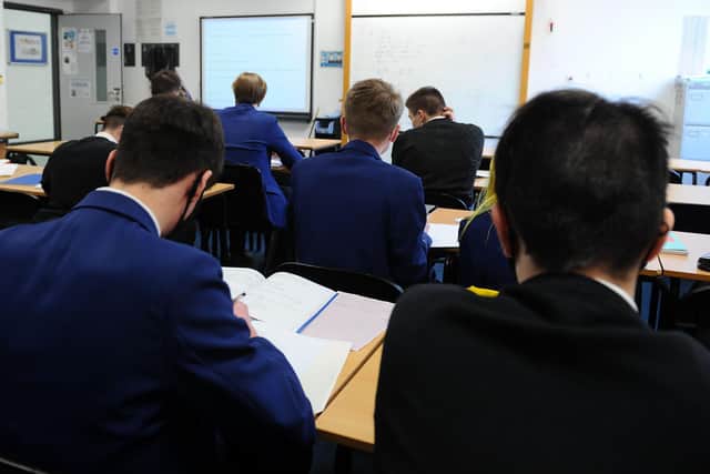 Carbon literacy is being added to the curriculum in Larbert High School in what's believed to be a Scottish first. Picture: Michael Gillen.