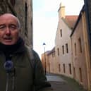 Edward Burns takes people on a tour of present day Bo'ness and talks about the town's past in his new You Tube video (Picture: Submitted)
