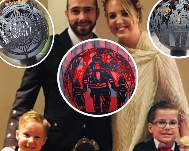 Kevin Hope's stunning creation will help Barry's wife Shelly and their two children remember the man they loved
(Picture: Submitted)