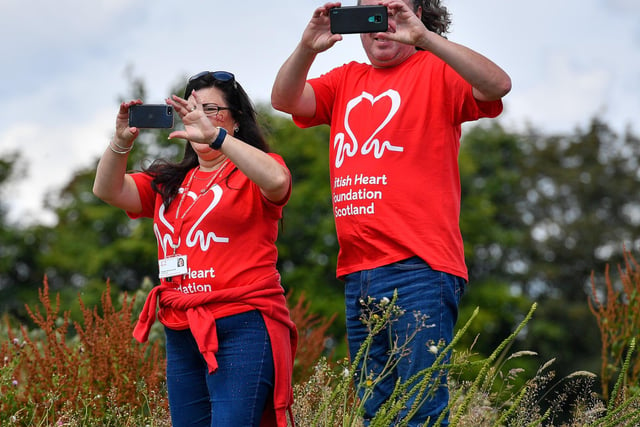 British Heart Foundation volunteers capture some of the action.