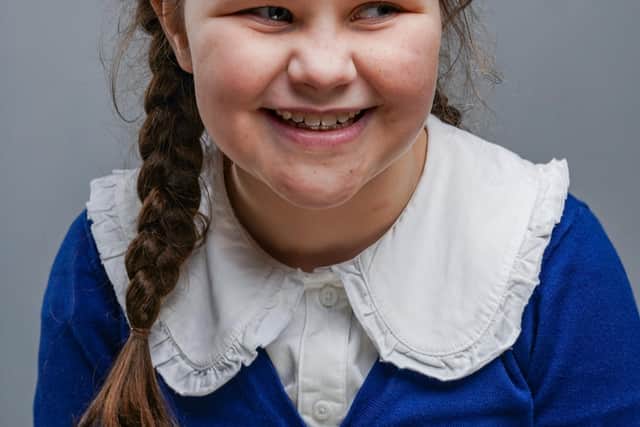 Grace Kidd, 9, from Bo'ness, is the winner of a creative writing competition hosted for the first time by leading sight loss charity, RNIB, to mark World Book  Day.  Pic: Contributed