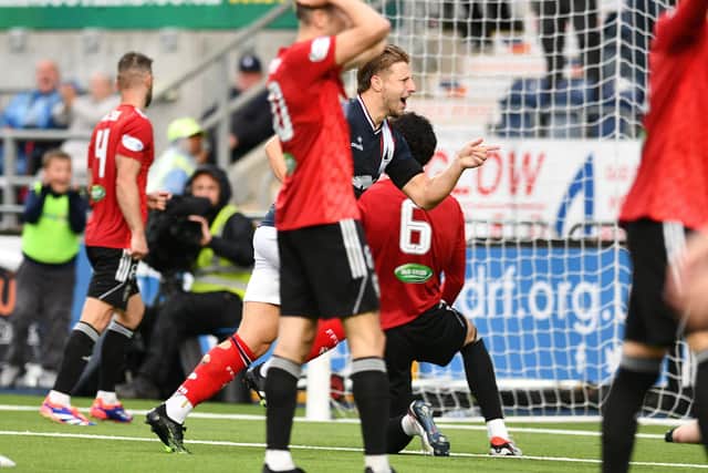 Defender Sean Mackie was Falkirk's matchwinner against Queen's Park (Photo: Michael Gillen)