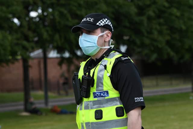 Police arrested a 17-year-old in connection with a robbery at Falkirk Skatepark. Picture: John Devlin.