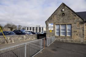 Slamannan Primary School and ELCC are closed today due to storm damage. Pic: Michael Gillen