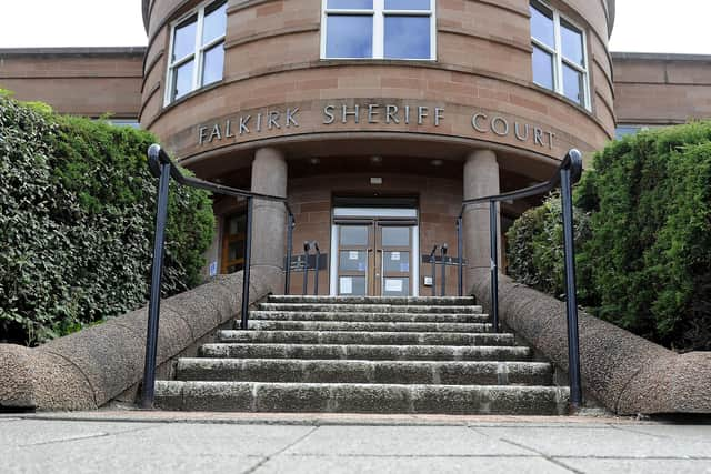 Scott Laidlaw appear at Falkirk Sheriff Court. Picture: Michael Gillen.