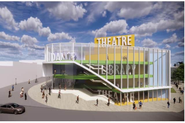 Designs for the new arts centre and theatre