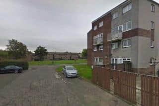 Stewart attacked the woman at an address in Bowhouse Road, Grangemouth