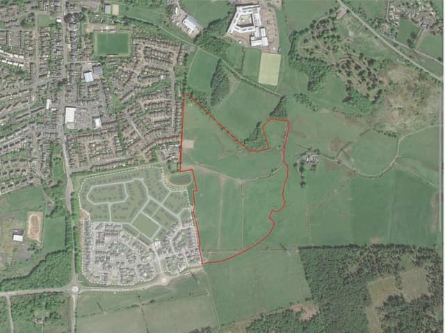 Plans are proposed for 300 houses on the Mydub Farm site