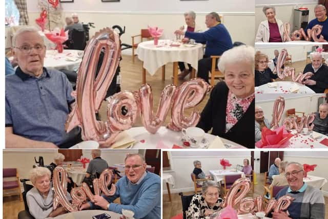 The Newcarron couples enjoy a special Valentine's Day afternoon tea