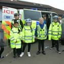 Officers from Police Scotland were among the visitors at the school for the fun day organised by school staff.  (Pics: Michael Gillen)