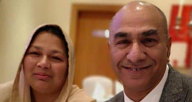 Ghulam Farid BEM, pictured with wife Shagufta Shamim, sadly died earlier this month