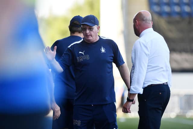 Falkirk manager John McGlynn believes being up front with the Bairns support is the best policy (Photo: Michael Gillen)