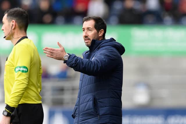 Falkirk head coach Martin Rennie on the touchline during Saturday's win against East Fife (Picture: Ian Sneddon)