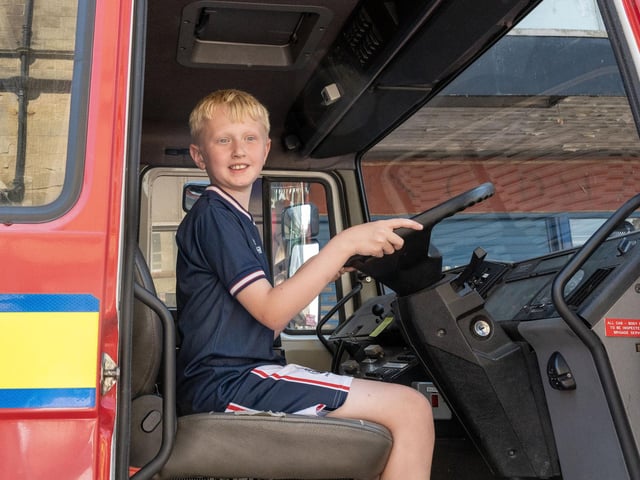 Dreams of driving a Falkirk fire engine.