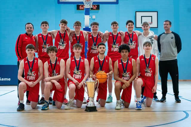 Falkirk Fury’s under-18 junior men made it eight SBC national trophies for the Sony Centre sponsored club this season (Photo: Gary Smith)