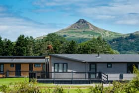 Stunning views of Roseberry Topping from the Angrove Country Park lodges. Image: Mike Whorley Photography
