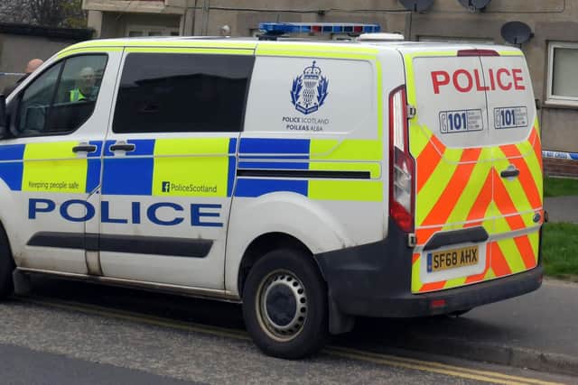 Police were called to Bowhouse Road, Grangemouth after a report of disturbance this morning