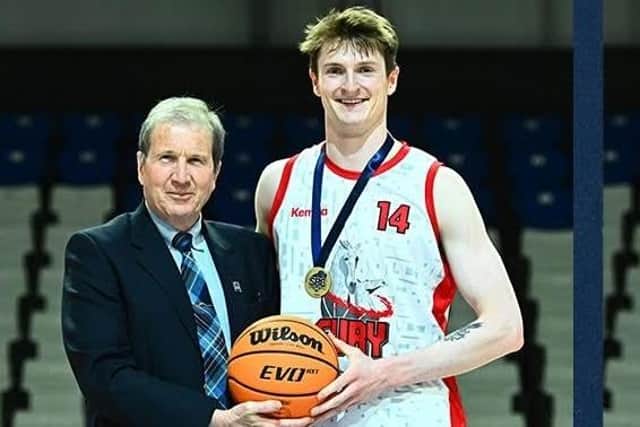 Falkirk Fury senior men star Murray Hendry was MVP in play-off final (Pic Basketball Scotland)
