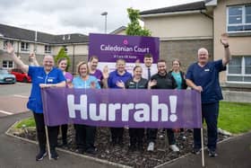 The team at Caledonian Court celebrated its 'Very Good' CI ratings