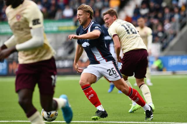 Sean Mackie has been superb for Falkirk so far this season, helping the Bairns reach the Premier Sports Cup quarter-finals (Photo: Michael Gillen)