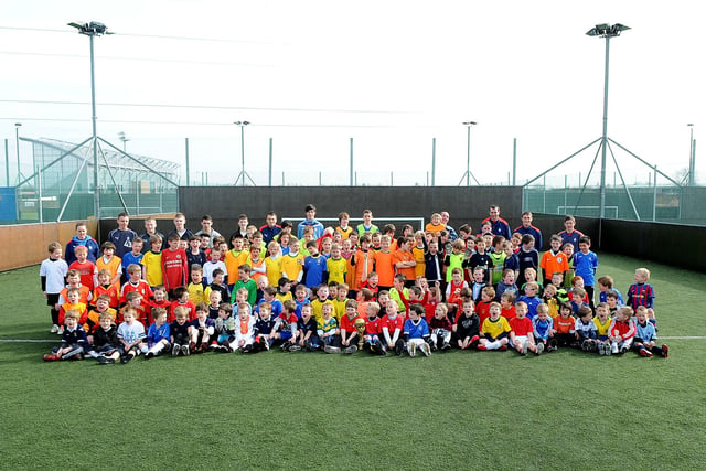 In 2010 dozens of youngsters enjoyed the annual Easter Camp held at Falkirk Stadium - this was their World Cup day.