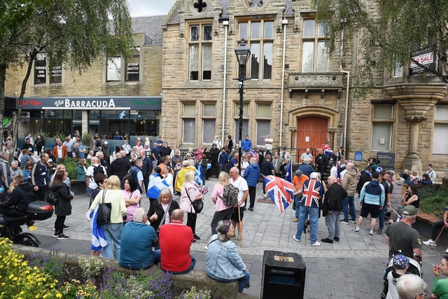 Protest In Falkirk Protesters gather for two demonstrations in Falkirk amid concerns over ...
