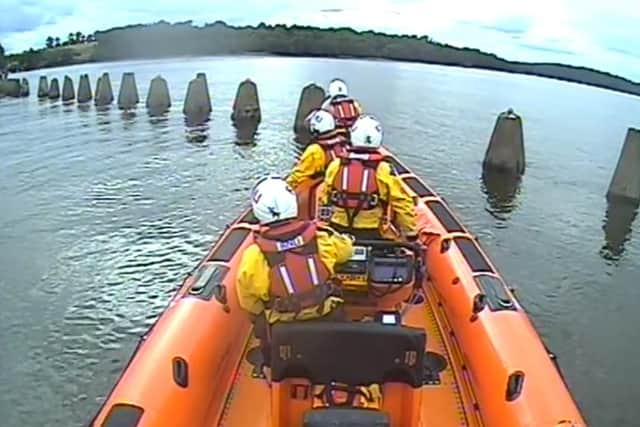 A joint rescue between Queensferry and Kinghorn RNLI lifeboats at Cramond Island features on the show.