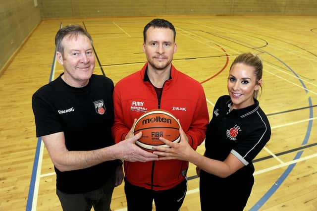 First time around: Falkirk Fury coaching family trio John Bunyan, Keith Bunyan and Kim Bunyan all led their respective teams in cup finals back in 2017 (Photo: Michael Gillen)
